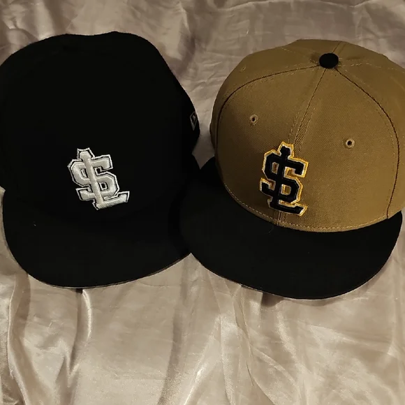 New Era Black and Brown Hats - Picture 1 of 9